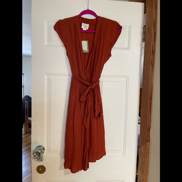 Anthropologie Maeve Noronha Wrap Dress Belted - Picture 5 of 14